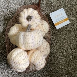 White Decor Pumpkins